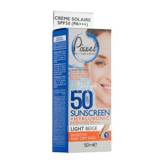 کرم ضد آفتاب رنگی پیکسل با SPF50 مناسب انواع پوست حجم 50 میلی لیتر