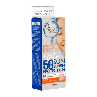 کرم ضد آفتاب پیکسل پوست خشک و حساس 50 میلی لیتر SPF50 بدون رنگ